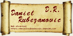 Daniel Rubežanović vizit kartica